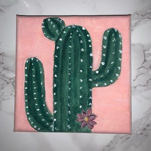 🌵Mini Canvas Cactus Painting🌵